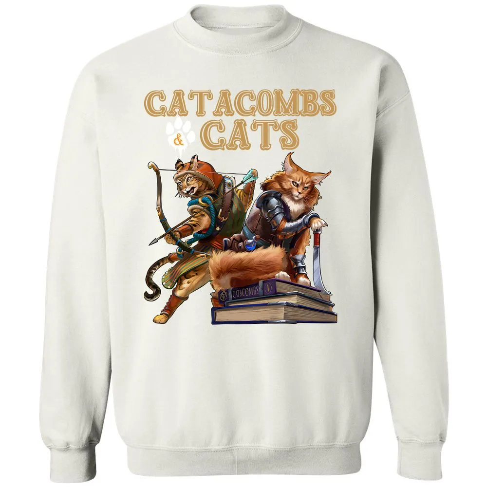 Catacombs & Cats Classic Unisex Sweatshirt - White - 12