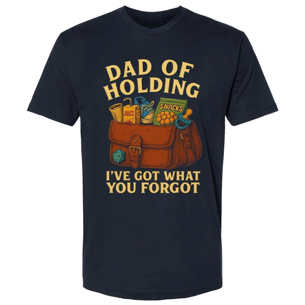 Dad Of Holding Premium Unisex T-Shirt - Midnight Navy - 2