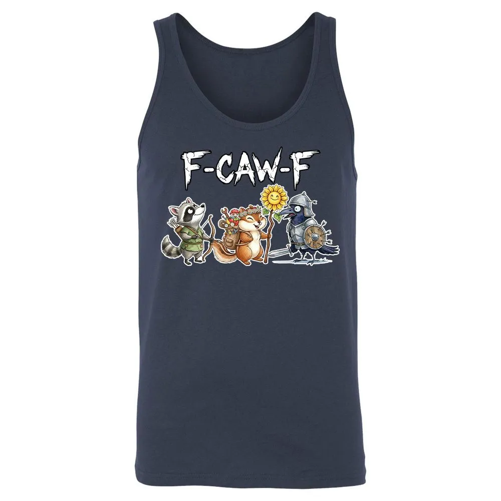 F-CAW-F Adventuring party Unisex Jersey Tank - Navy - 2