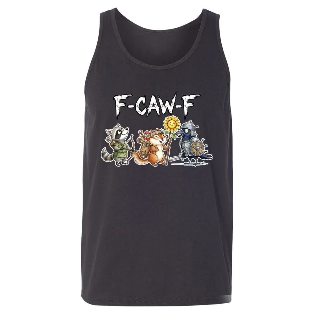 F-CAW-F Adventuring party Unisex Jersey Tank - Dark Grey - 7