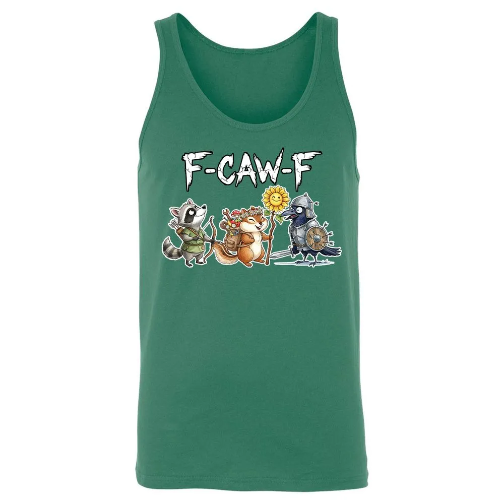F-CAW-F Adventuring party Unisex Jersey Tank - Kelly - 9