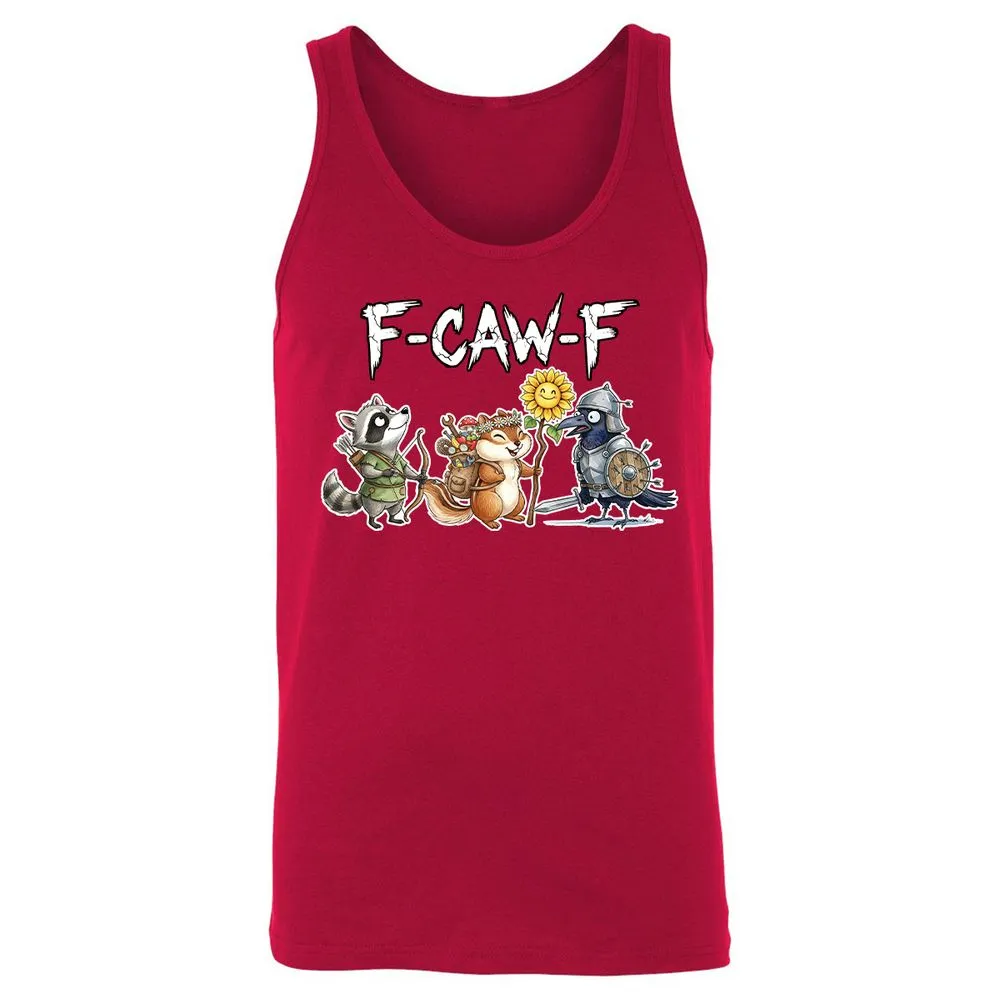 F-CAW-F Adventuring party Unisex Jersey Tank - Red - 11