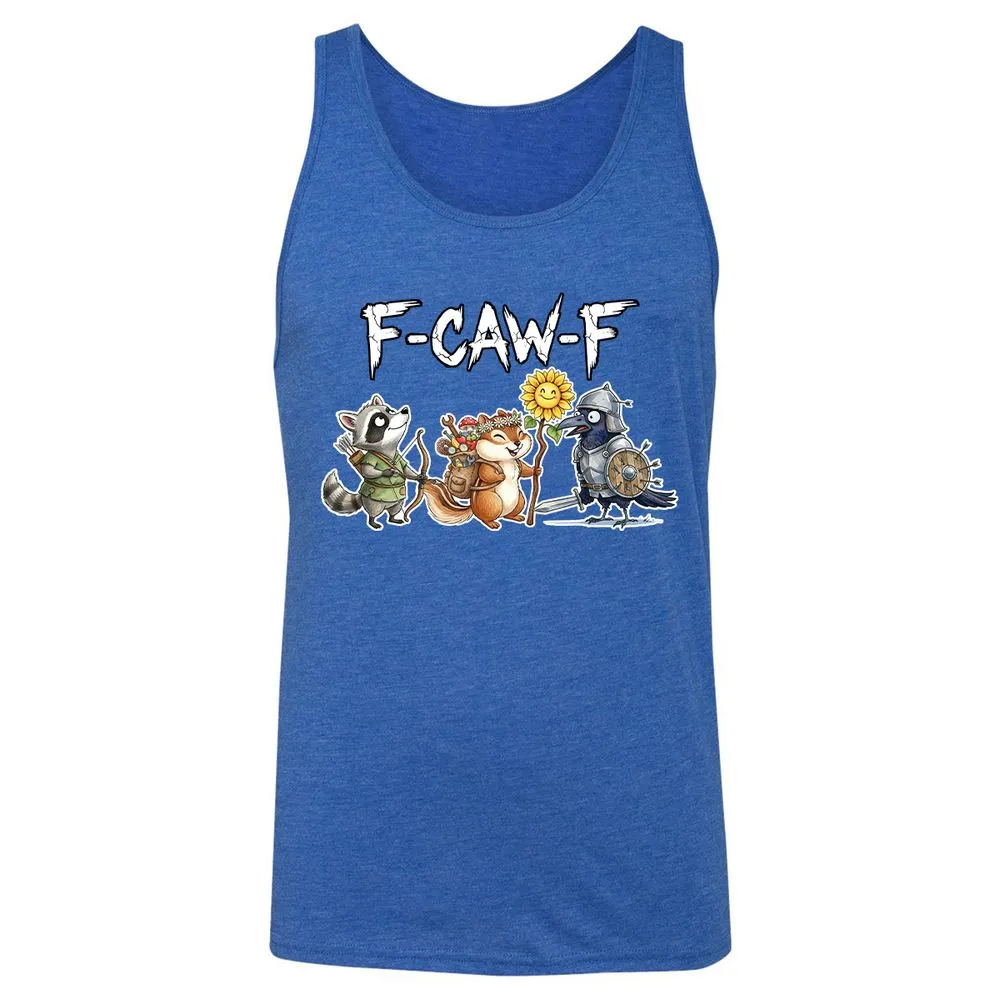 F-CAW-F Adventuring party Unisex Jersey Tank - True Royal Triblend - 12