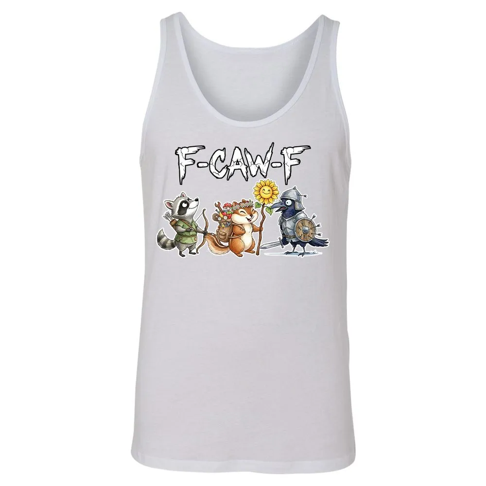 F-CAW-F Adventuring party Unisex Jersey Tank - White - 14