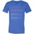 Backpacker Stats Unisex V-Neck T-Shirt - Heather True Royal - 14