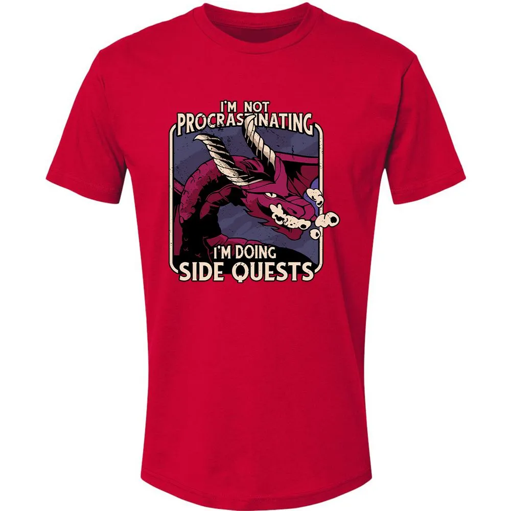 Doing Side Quests Premium Unisex T-Shirt - Red - 6