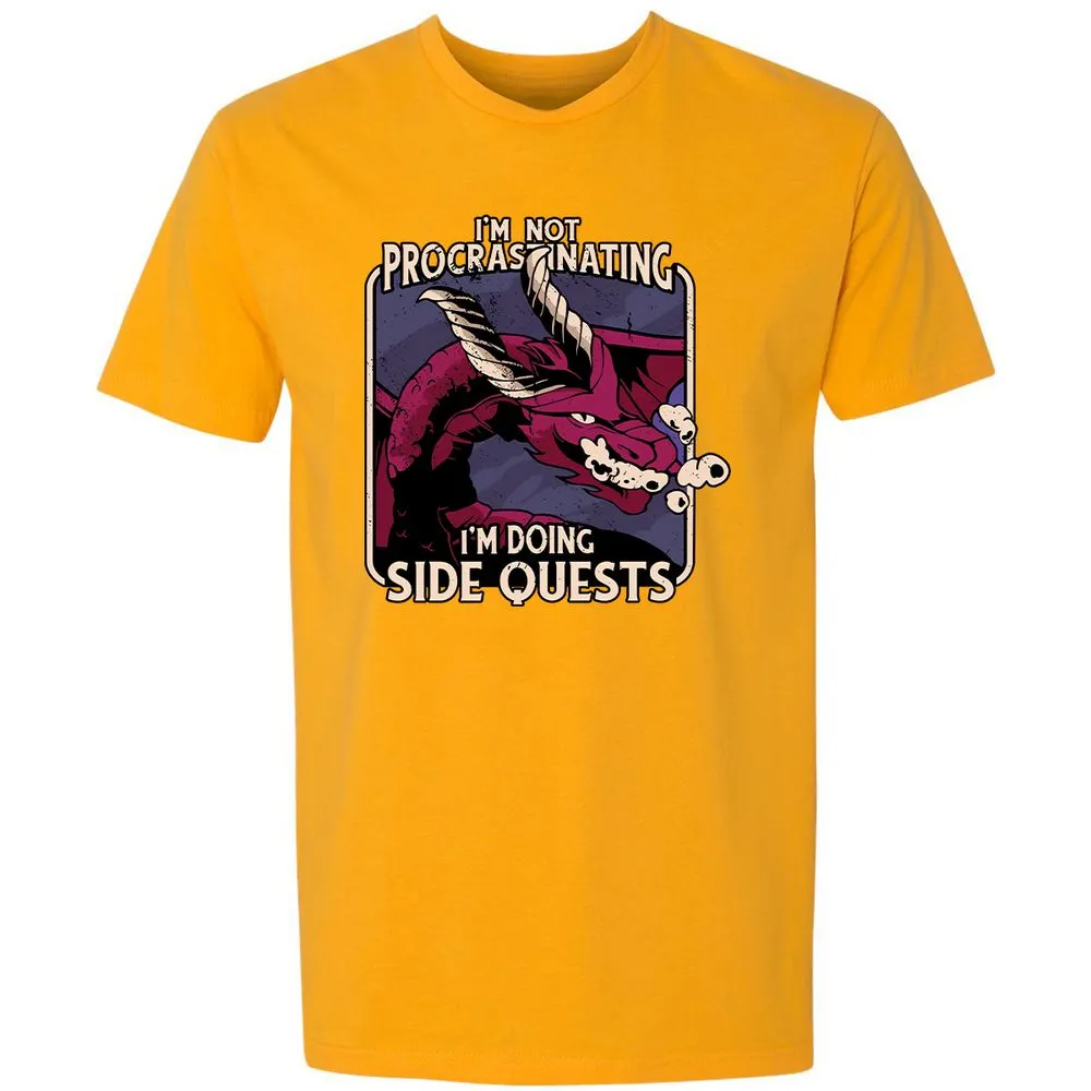 Doing Side Quests Premium Unisex T-Shirt - Gold - 12