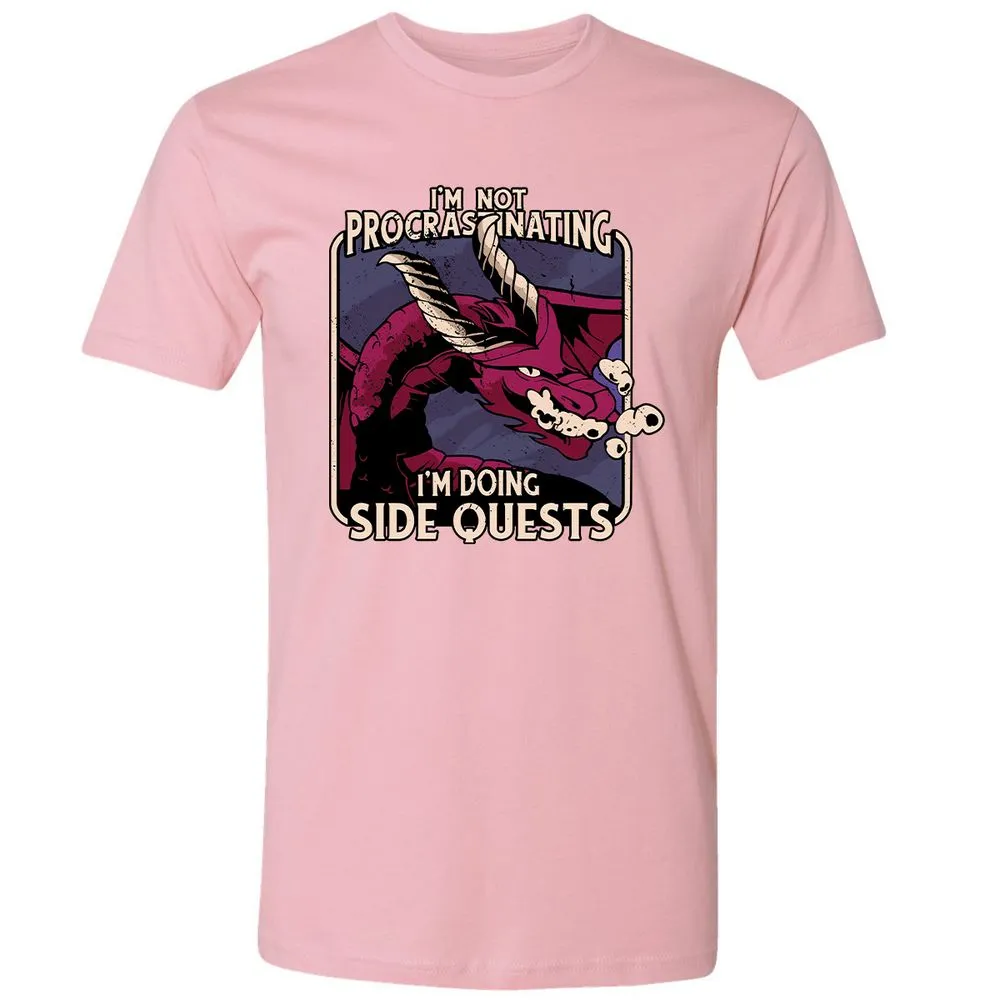 Doing Side Quests Premium Unisex T-Shirt - Light Pink - 3