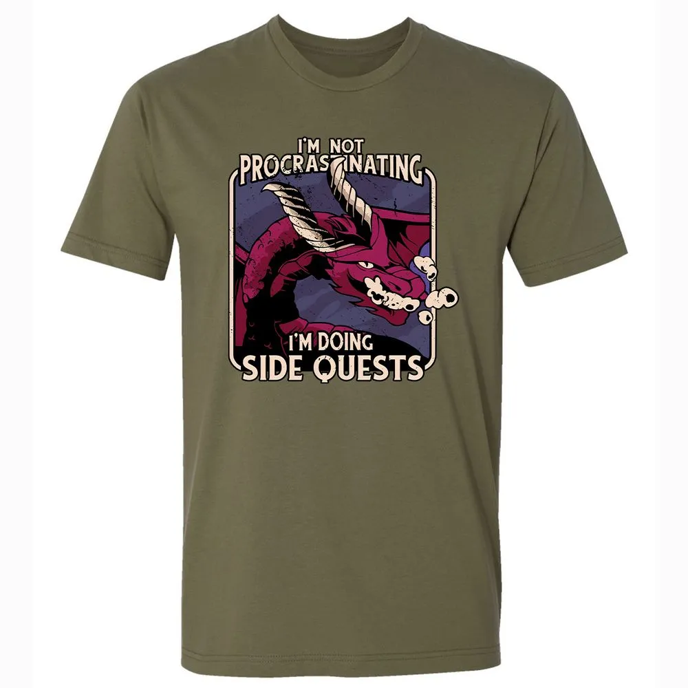 Doing Side Quests Premium Unisex T-Shirt - Military Green - 5