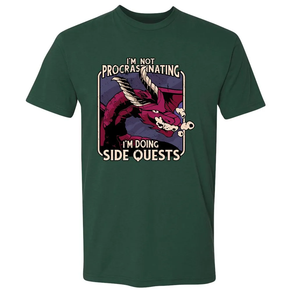 Doing Side Quests Premium Unisex T-Shirt - Forest Green - 13