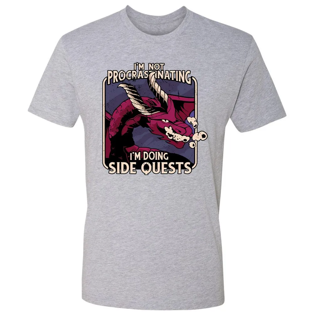 Doing Side Quests Premium Unisex T-Shirt - Heather Grey - 9
