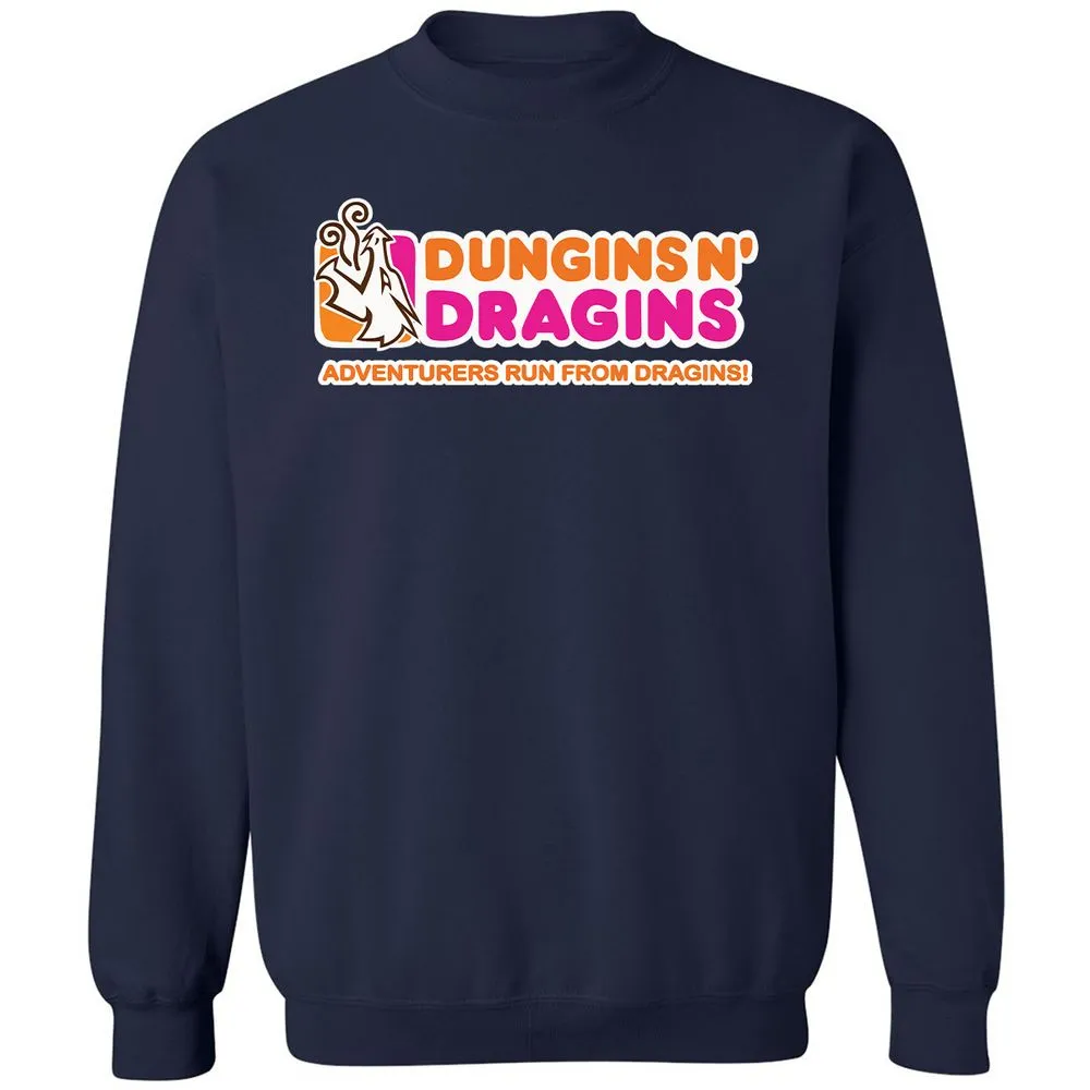 Dungins & Dragins Classic Unisex Sweatshirt - Navy - 2