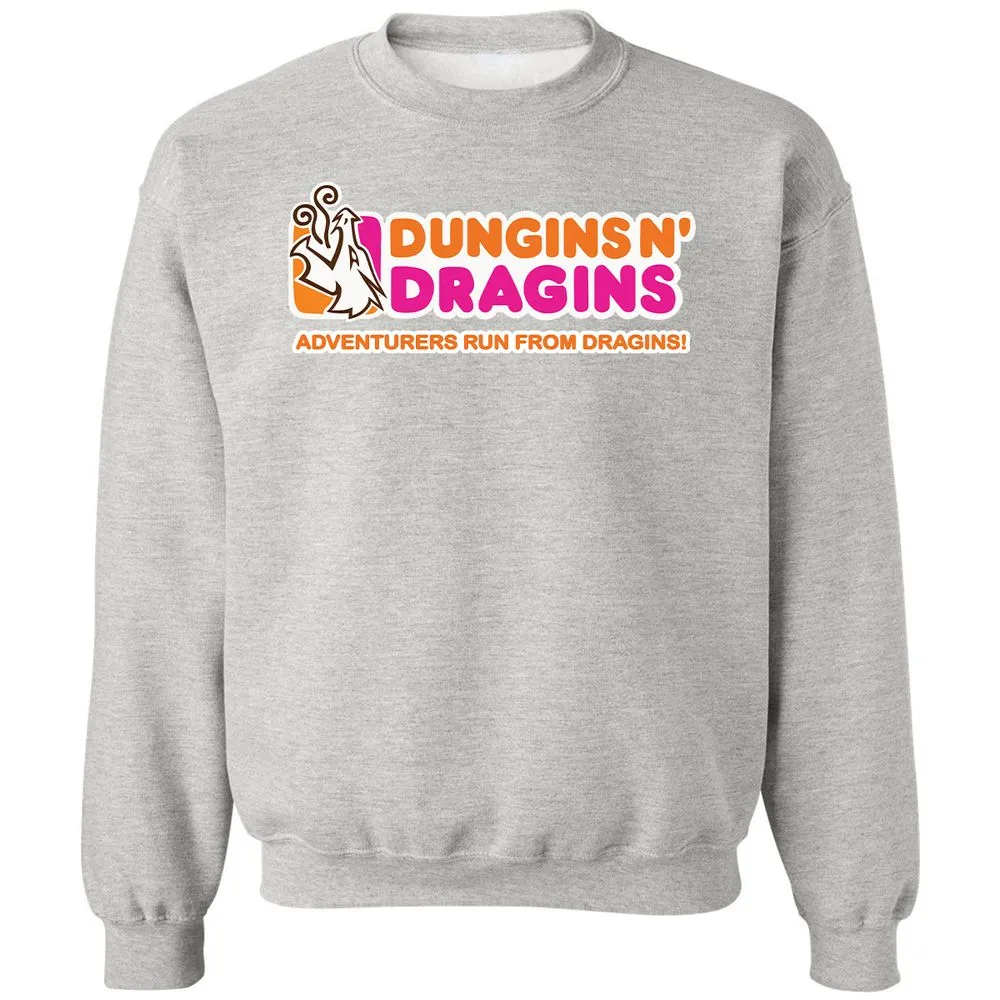 Dungins & Dragins Classic Unisex Sweatshirt - Ash - 8