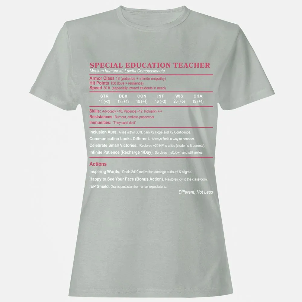 Special Education Teacher Women's T-Shirt - Ash - 2