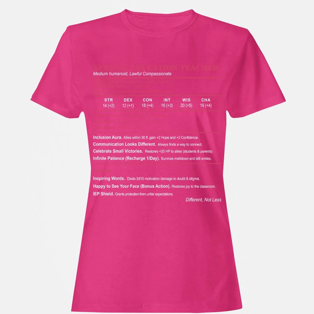 Special Education Teacher Women's T-Shirt - Heliconia - 6