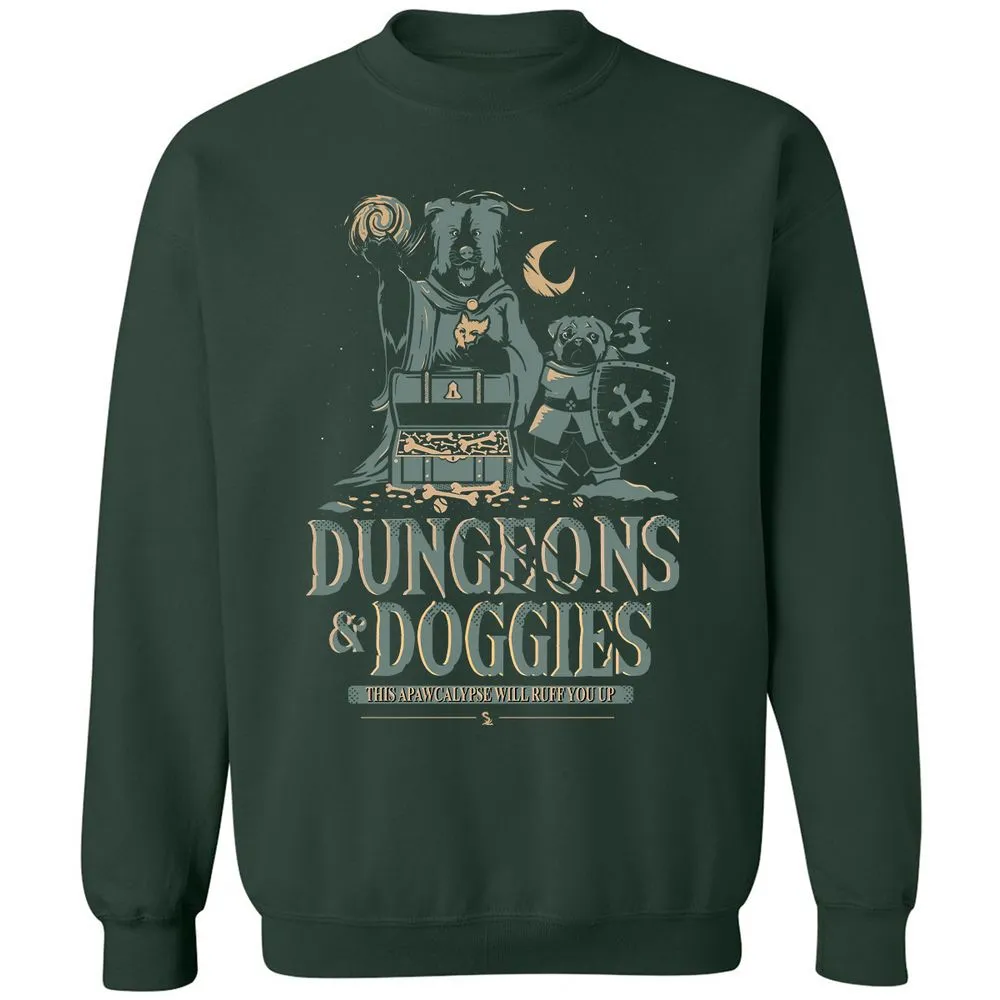 Dungeons & Doggies Classic Unisex Sweatshirt - Forest Green - 4