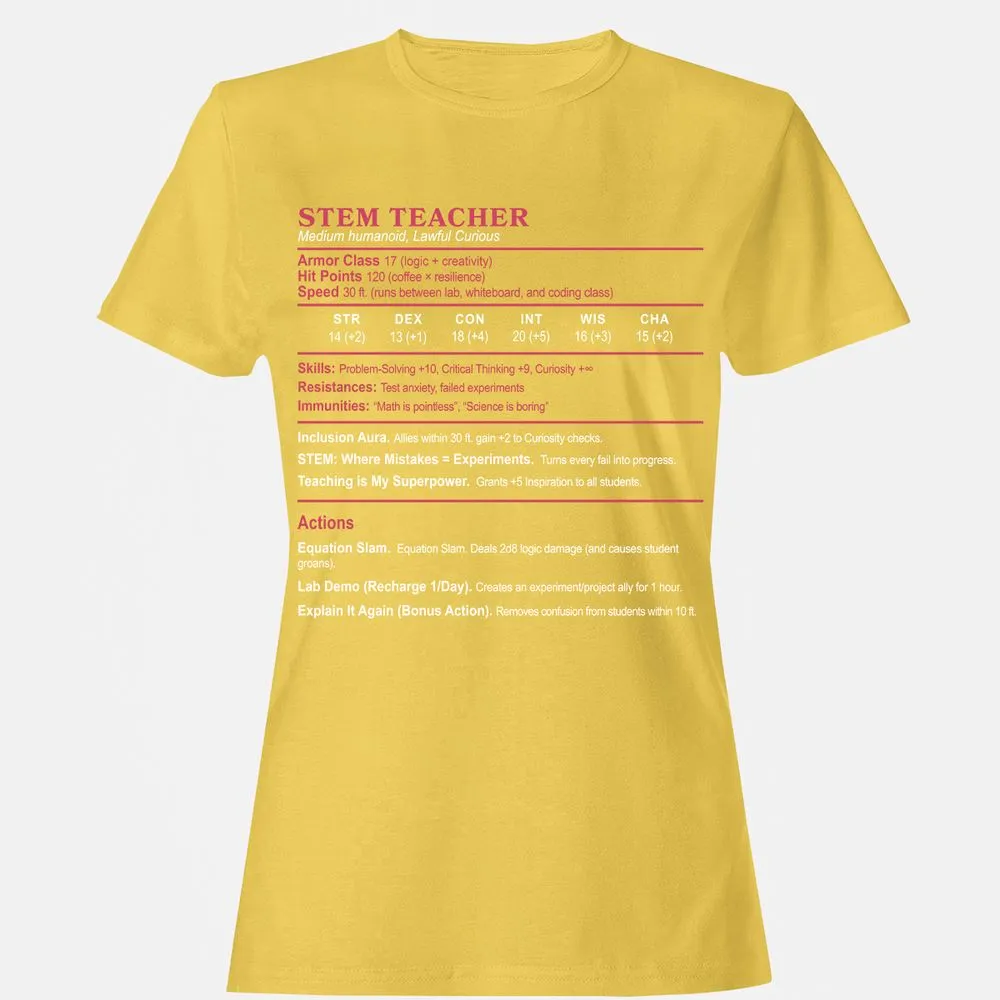 STEM TEACHER Women's T-Shirt - Daisy - 4