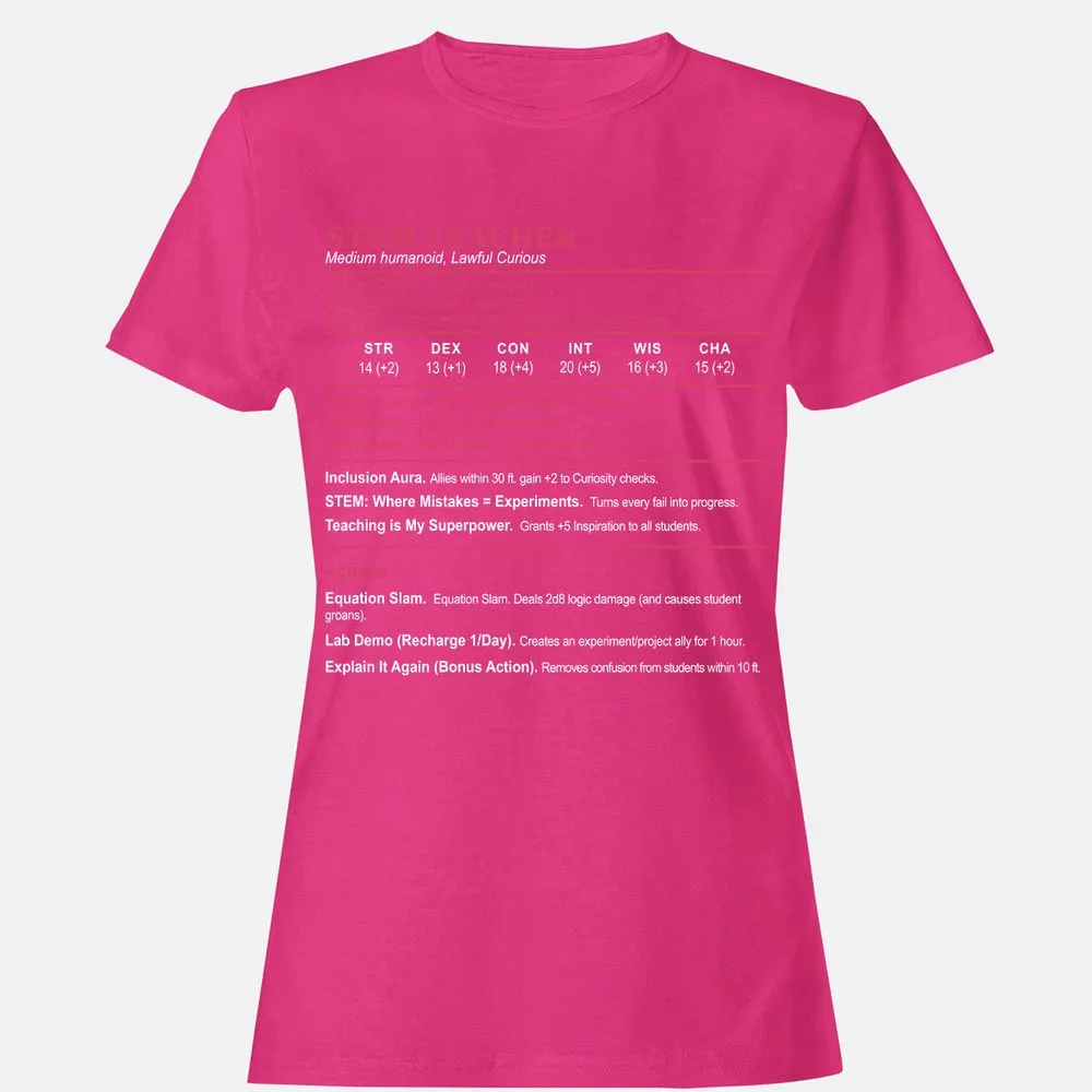 STEM TEACHER Women's T-Shirt - Heliconia - 6