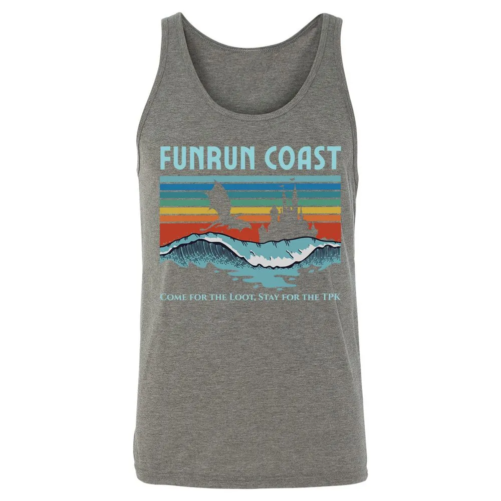FUNRUN COAST Unisex Jersey Tank - Grey Triblend - 8