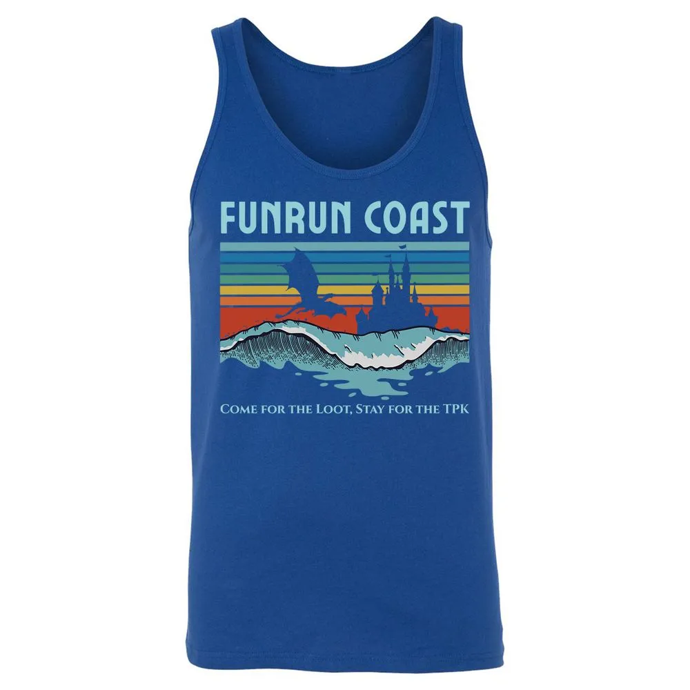 FUNRUN COAST Unisex Jersey Tank - True Royal - 13
