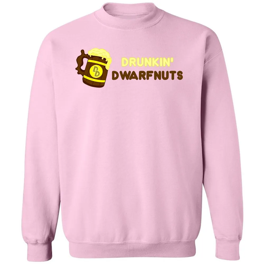 Drunkin' Dwartnuts Classic Unisex Sweatshirt - Light Pink - 3