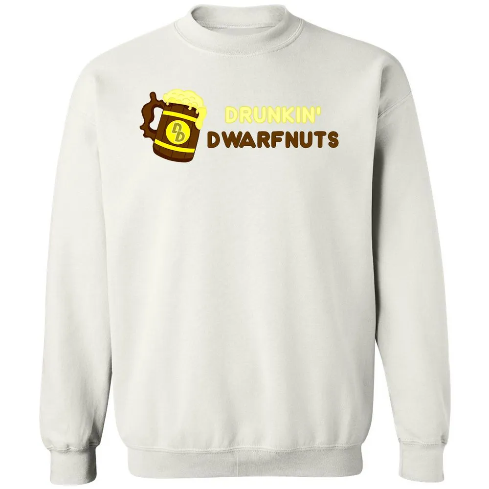Drunkin' Dwartnuts Classic Unisex Sweatshirt - White - 12