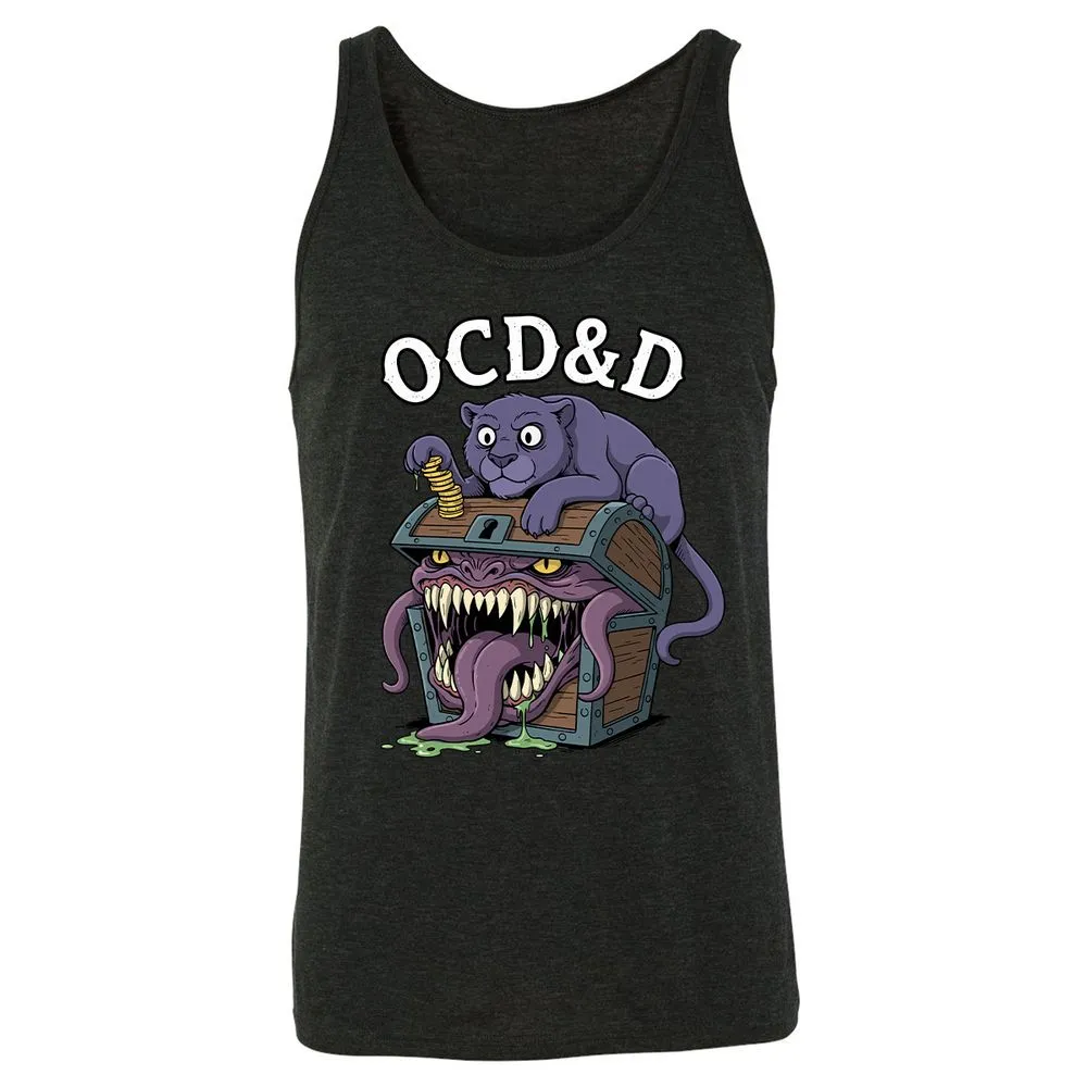 OCD&D Unisex Jersey Tank - Charcoal Black Triblend - 5