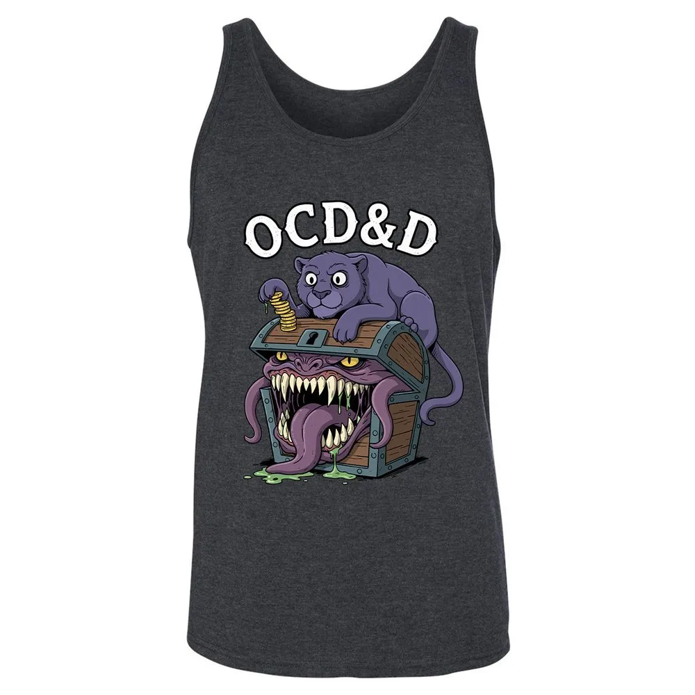 OCD&D Unisex Jersey Tank - Dark Grey Heather - 6