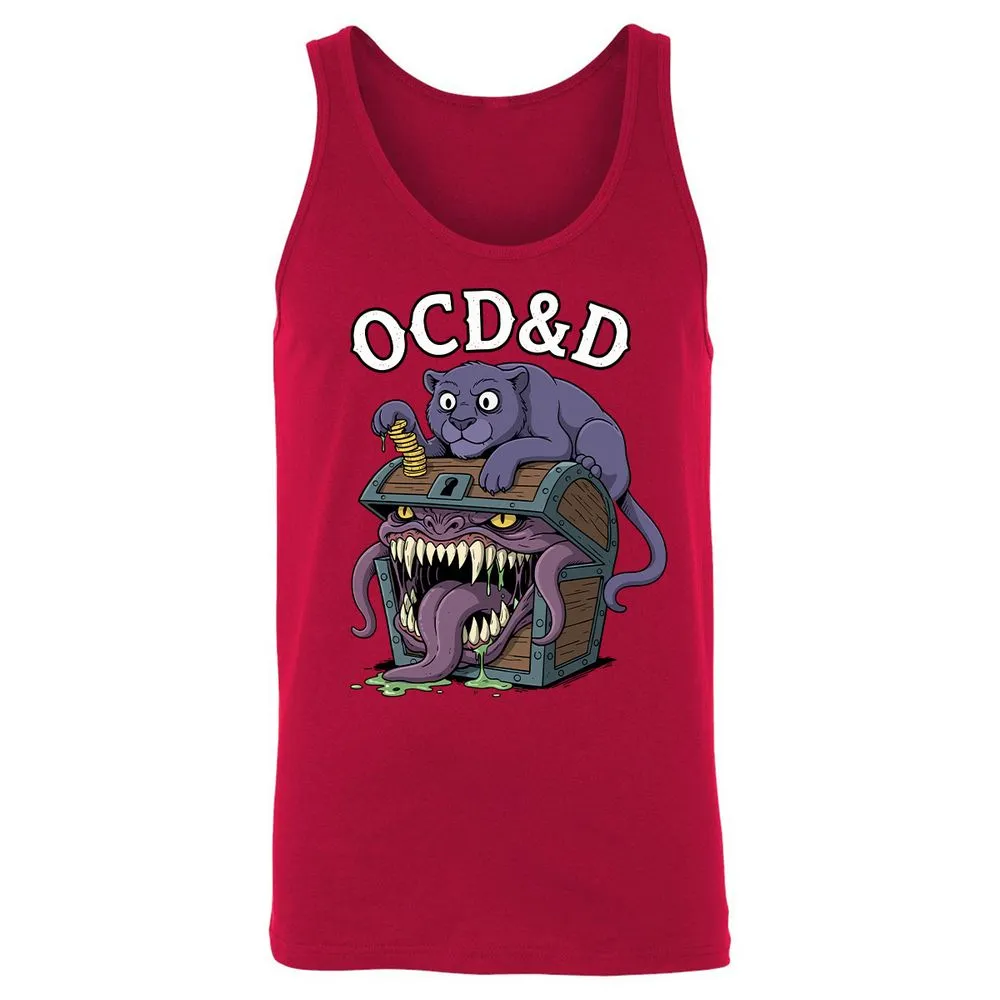 OCD&D Unisex Jersey Tank - Red - 11