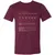 White Hat Stats Unisex V-Neck T-Shirt - Maroon - 6