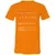 White Hat Stats Unisex V-Neck T-Shirt - Orange - 11