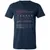 White Hat Stats Unisex V-Neck T-Shirt - Heather Navy - 15