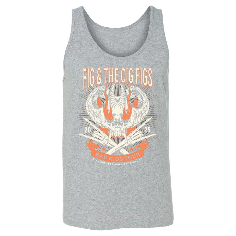 Fig and the Cig Figs, Dimension 20 Unisex Jersey Tank - Athletic Heather - 4