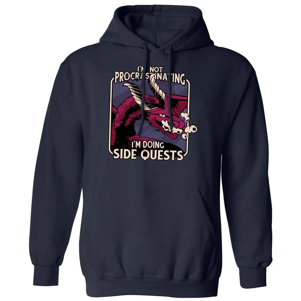 Doing Side Quests Classic Unisex Hoodie - Navy - 2