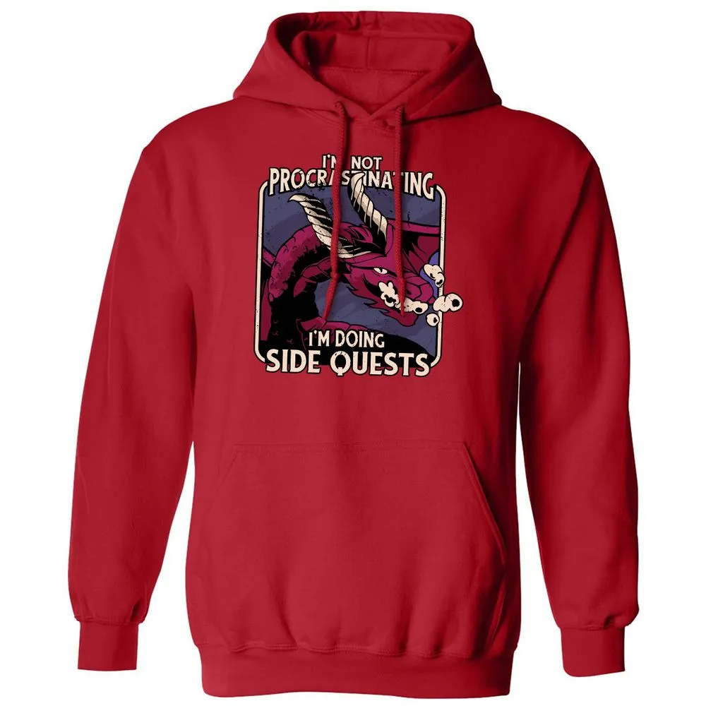 Doing Side Quests Classic Unisex Hoodie - Red - 5