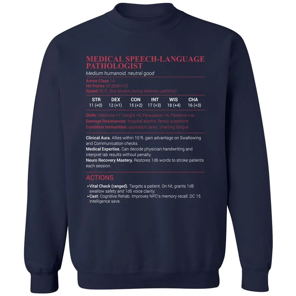 Medical SLP Classic Unisex Sweatshirt - Navy - 2