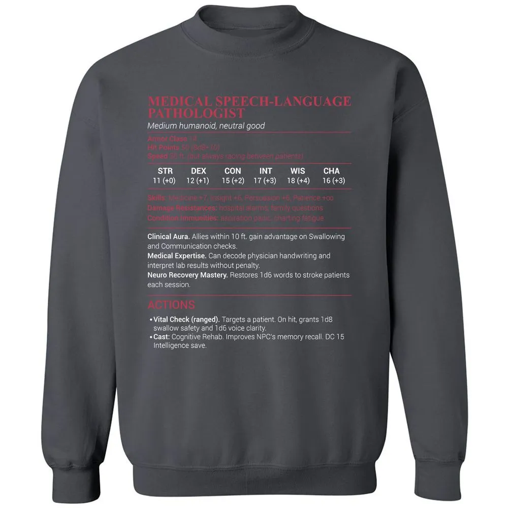 Medical SLP Classic Unisex Sweatshirt - Charcoal - 7