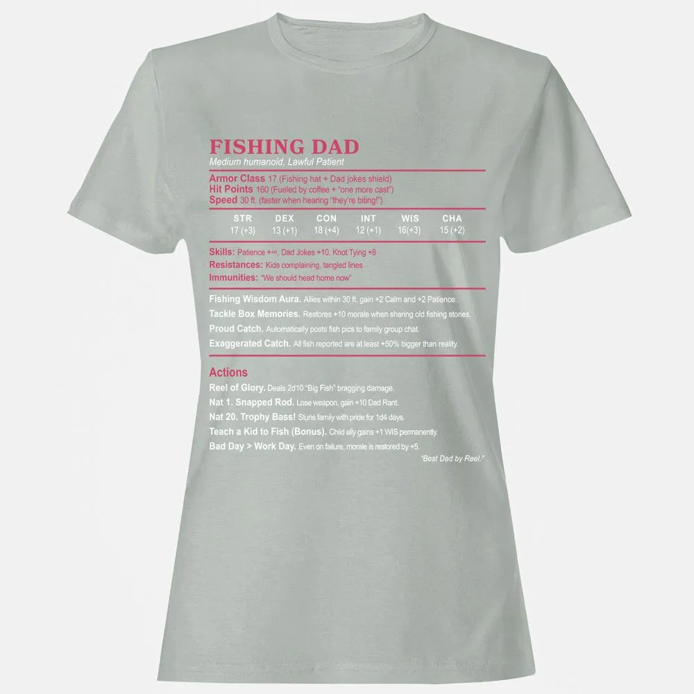 FISHING DAD Women's T-Shirt - Ash - 2