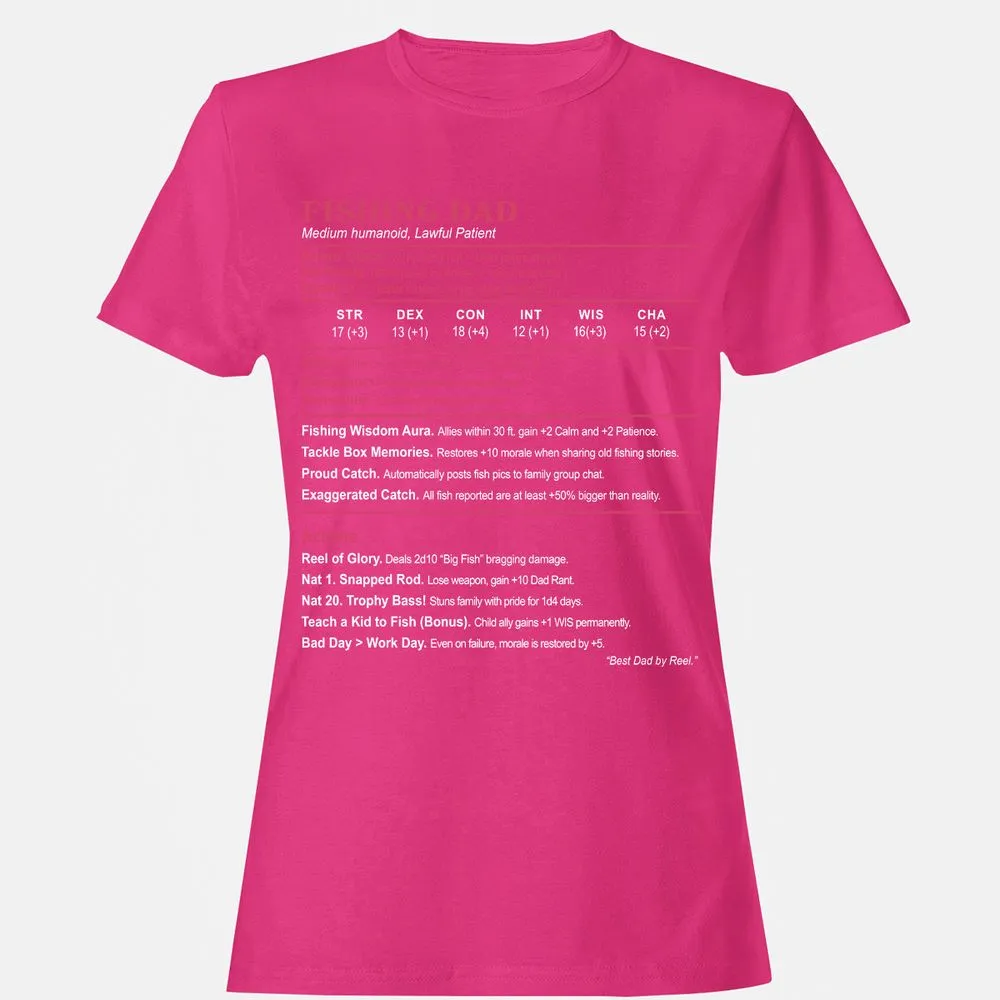 FISHING DAD Women's T-Shirt - Heliconia - 6