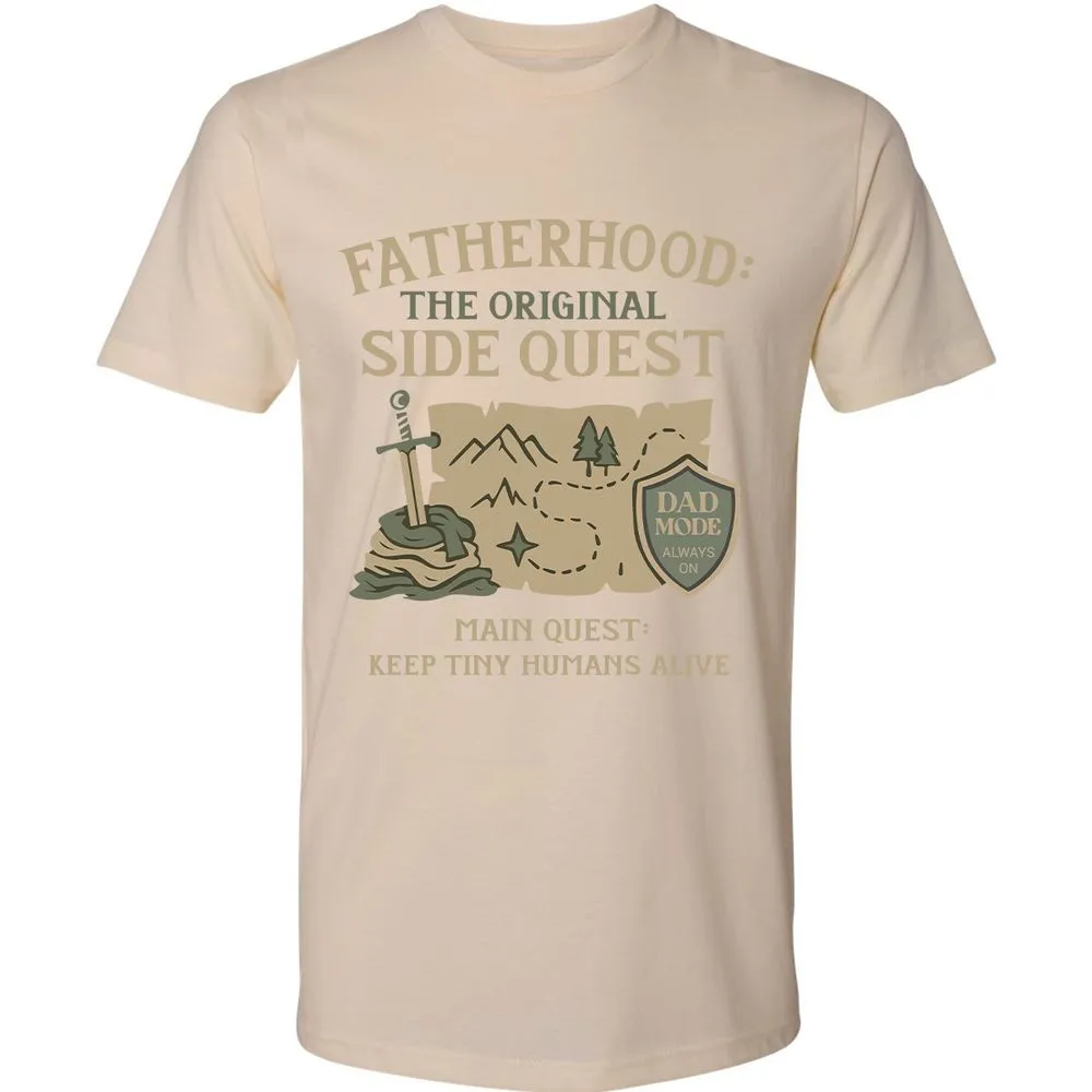 Fatherhood The Original Side Quest Premium Unisex T-Shirt - Cream - 14