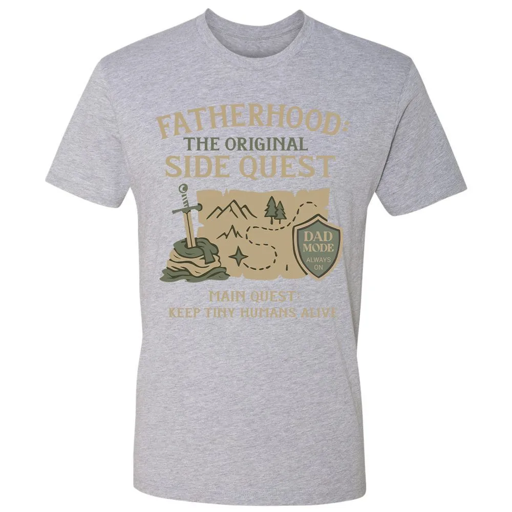 Fatherhood The Original Side Quest Premium Unisex T-Shirt - Heather Grey - 9