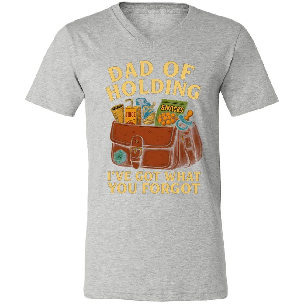 Dad Of Holding Unisex V-Neck T-Shirt - Athletic Heather - 7