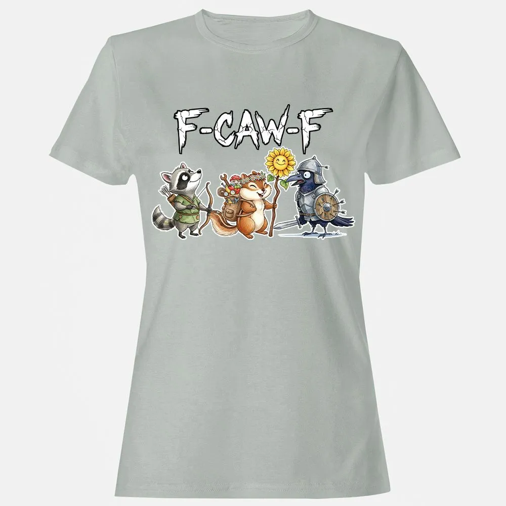 F-CAW-F Adventuring party Women's T-Shirt - Ash - 2