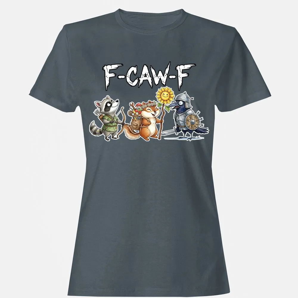 F-CAW-F Adventuring party Women's T-Shirt - Charcoal - 3