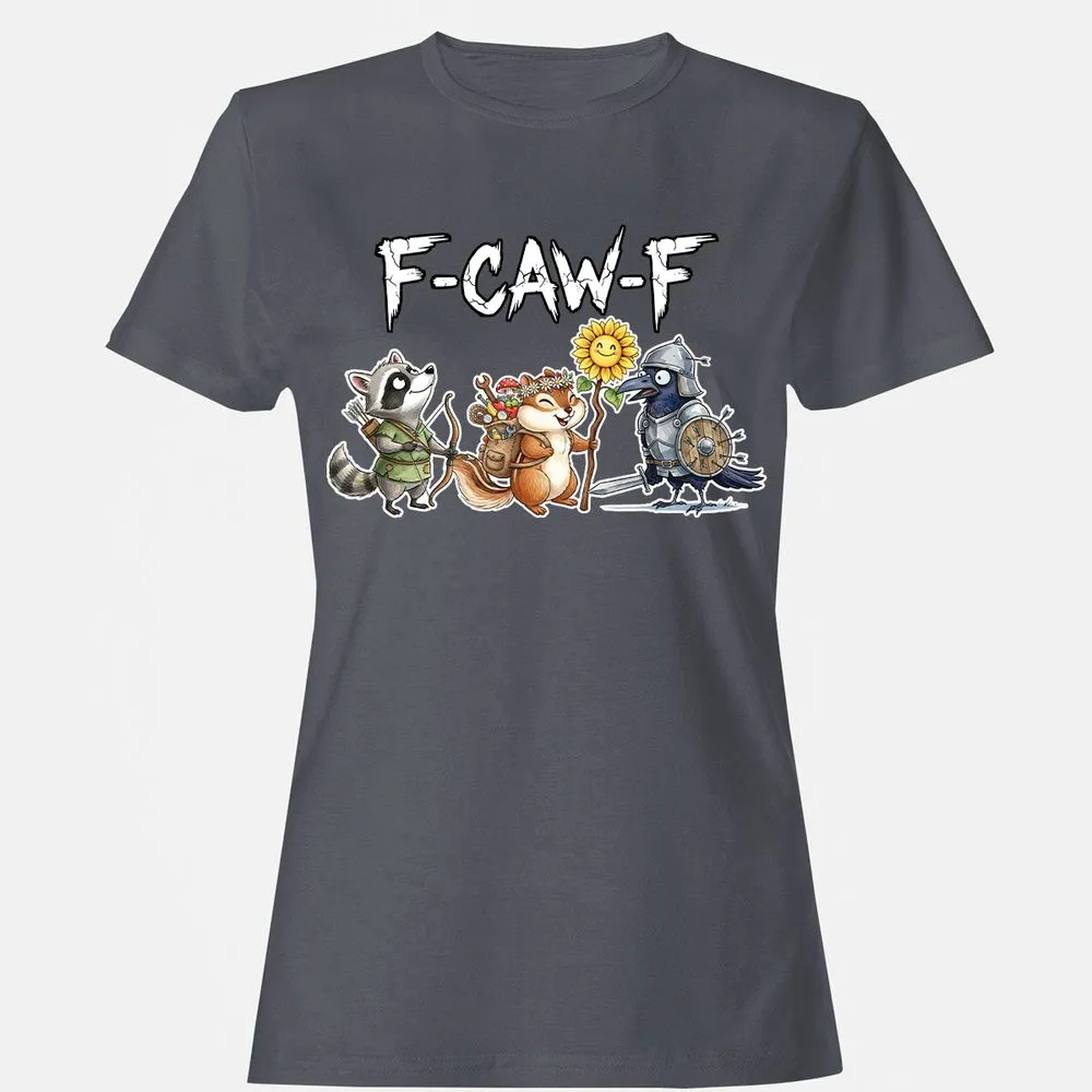 F-CAW-F Adventuring party Women's T-Shirt - Dark Heather - 5
