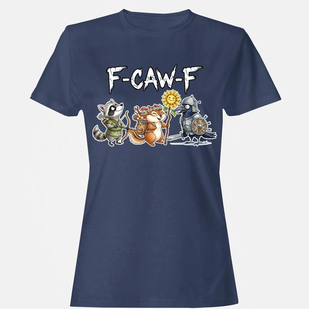 F-CAW-F Adventuring party Women's T-Shirt - Navy - 10