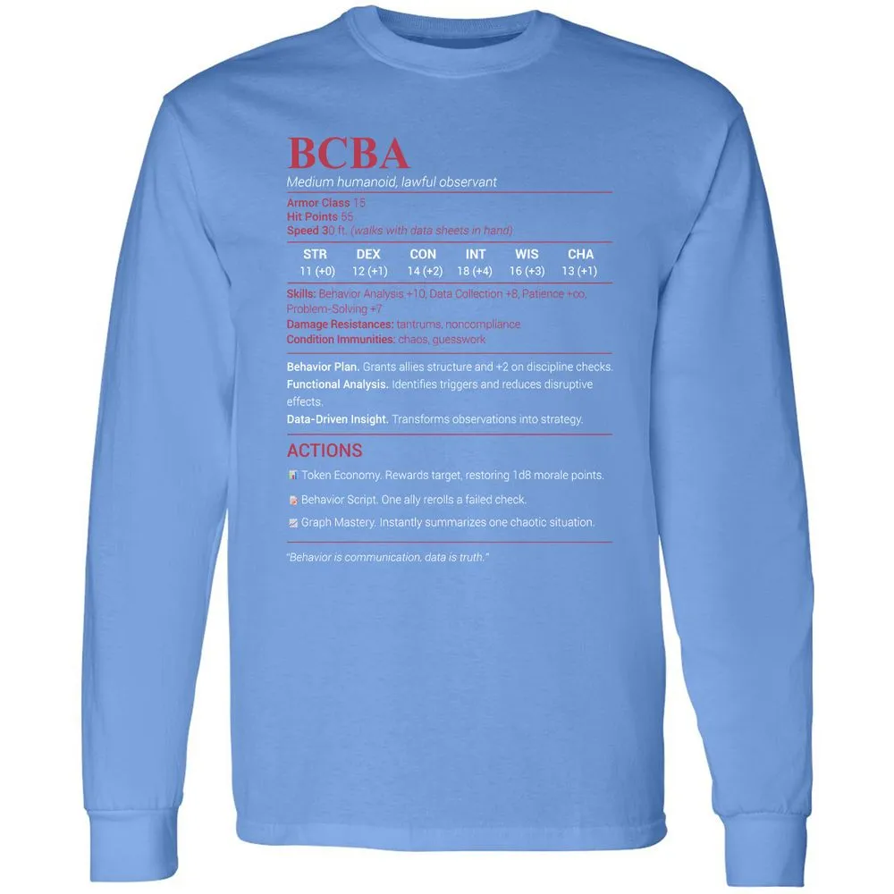 BCBA Long Sleeve T-Shirt - Carolina Blue - 12