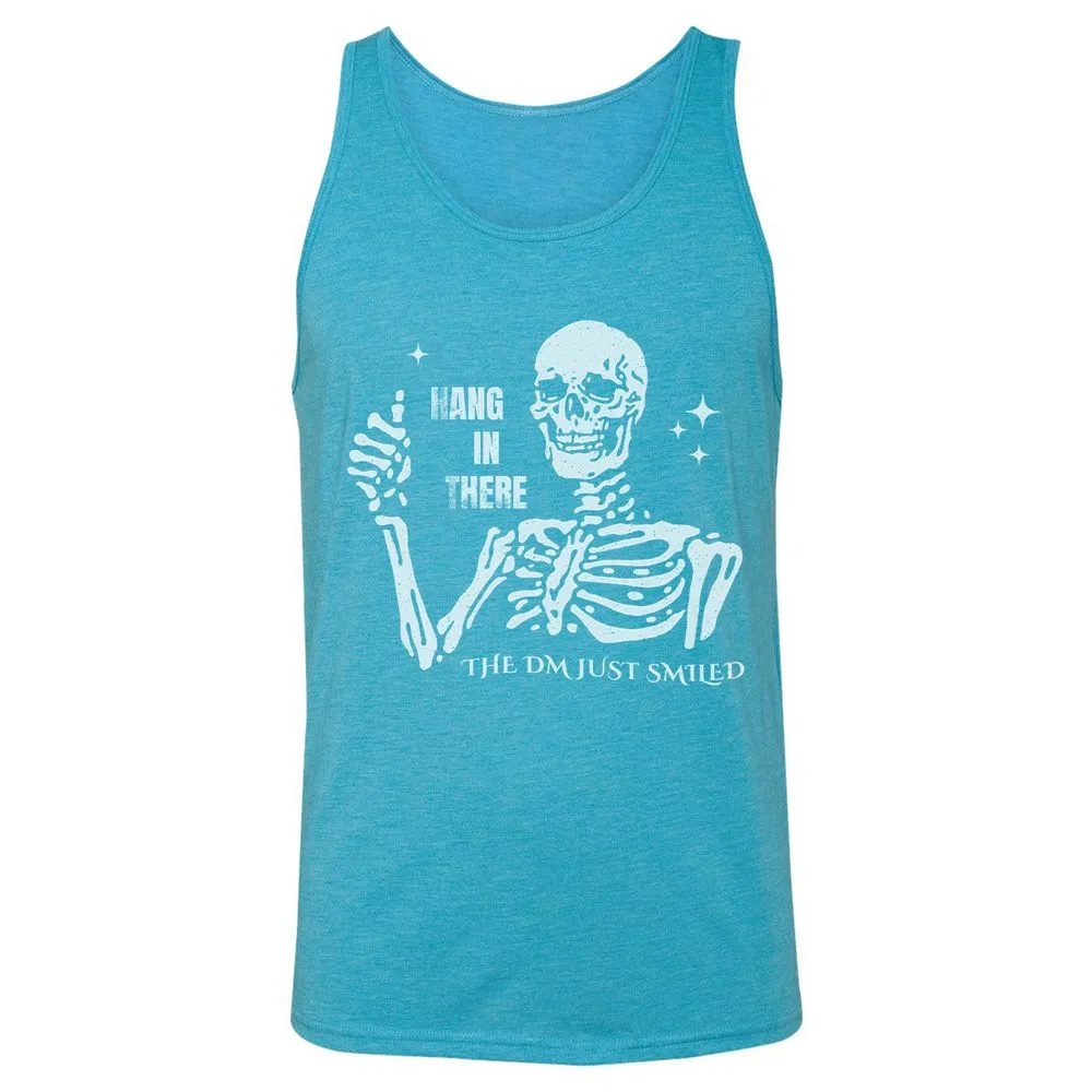 Hang In There – The DM Just Smiled Skeleton - Aqua Triblend - 3