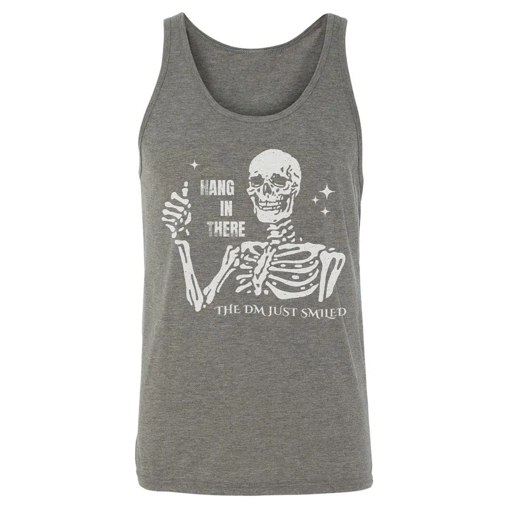 Hang In There – The DM Just Smiled Skeleton - Grey Triblend - 8