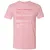 Associate Professor Stats Premium Unisex T-Shirt - Light Pink - 3